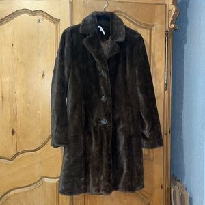 Faux fur coat